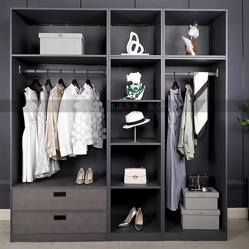 轻奢样板房间衣帽间装饰品全屋定制展厅衣柜摆设道具摆件家饰软装