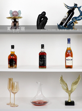 简约现代酒柜高档装饰品摆件