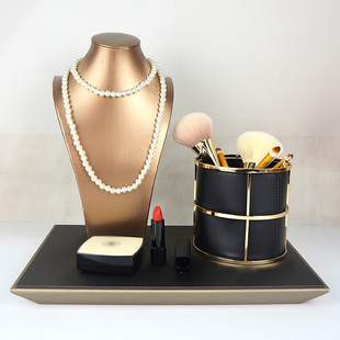 饰品套装 轻奢软装 客厅首饰衣柜装 样板房衣帽间首饰托盘 组合摆件