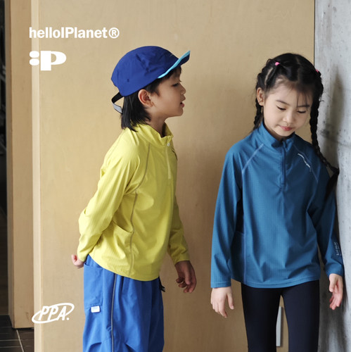 速干华夫格训练衫儿童针织运动