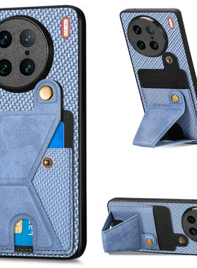 支架插卡适用vivo卡包手机壳X90pro插卡iqoo11带卡槽neo7se支架S16e防摔X60保护套Y52t新款Y35 S18pro手机壳