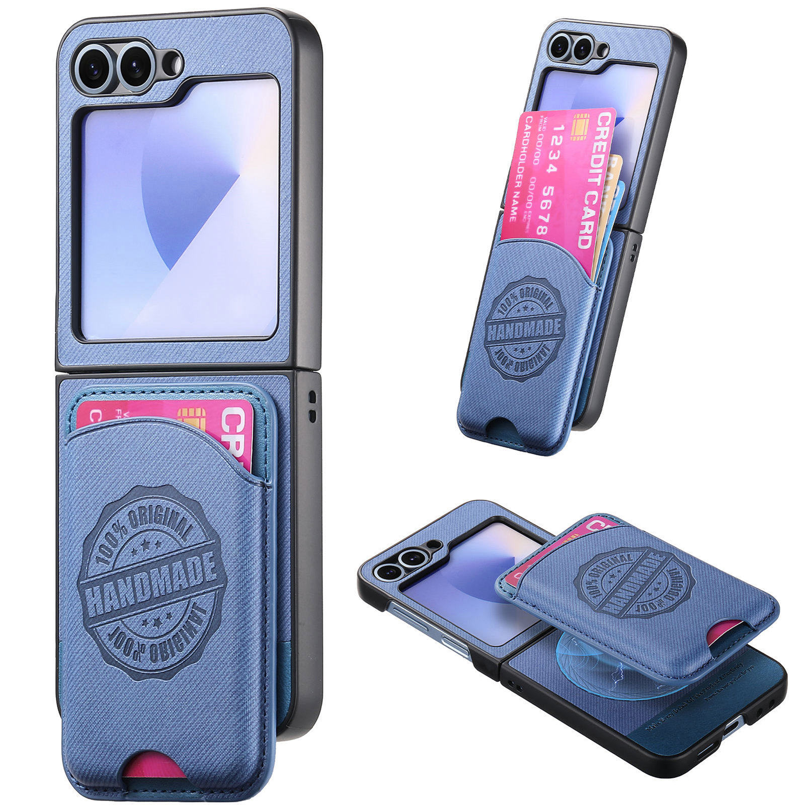 磁吸卡包适用三星zflip6手机壳无线充电z flip5折叠屏w24flip心系天下5代zflip6保护套适用flip7新款手机壳