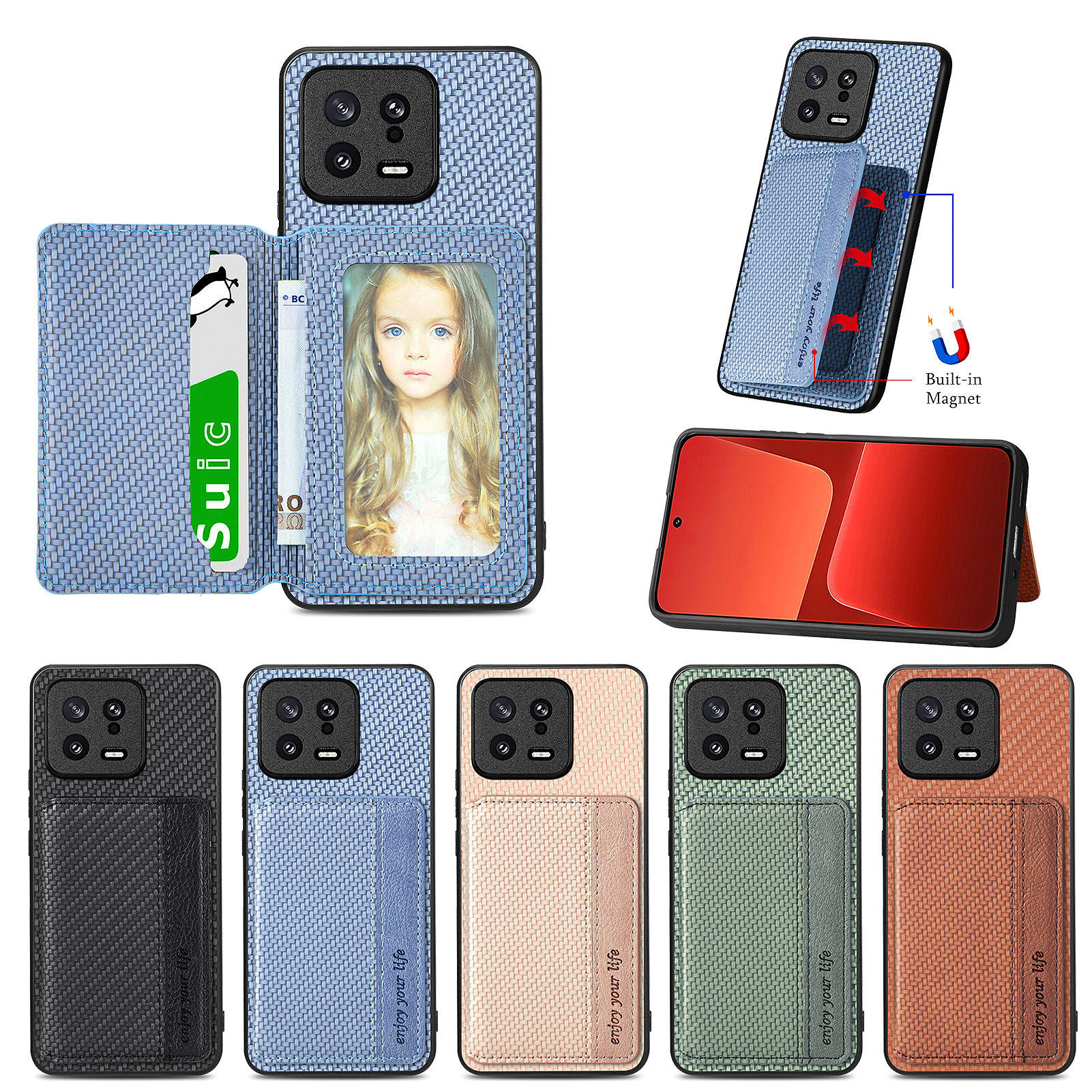 小米15Tpro卡包一体支架适用小米17手机壳14Tpro保护套小米17promax全包防摔卡包带支架小米13u壳小米12外壳