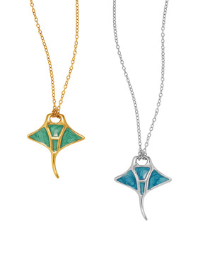 Manta魔鬼鱼钛钢毛衣链度假风