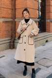 2025秋冬新款中长款毛呢外套女大衣学院风个性时尚百搭学生韩版潮，女装毛呢外套，浙宝136