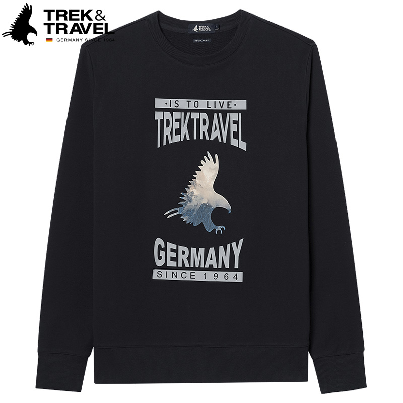 TREKTRAVEL德国飞鹰男士卫衣春季