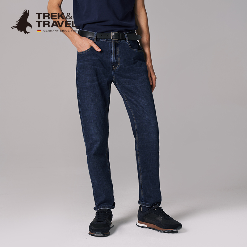 TREKTRAVEL直筒牛仔休闲长裤
