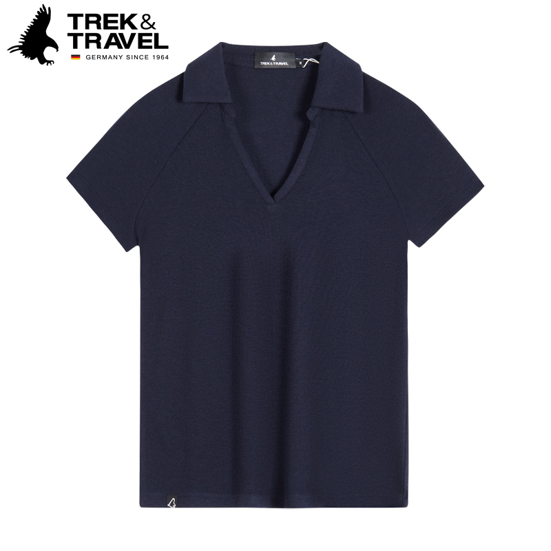 TREKTRAVEL德国飞鹰翻领短袖女式