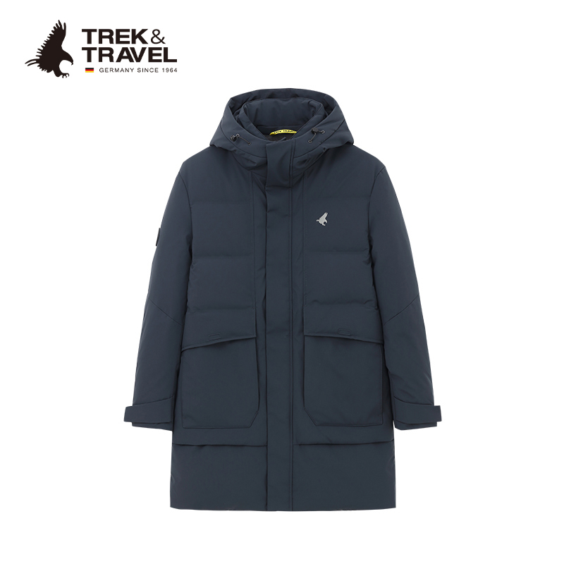 TREK＆TRAVEL男士中长款羽绒服