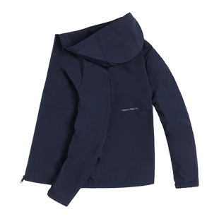 【可拆卸帽】TREKTRAVEL德国飞鹰商务夹克男成熟稳重男装带帽外套