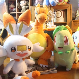 日单正版精灵可梦伊布妙蛙种子梦幻杰尼龟喷火龙毛绒公仔玩偶玩具