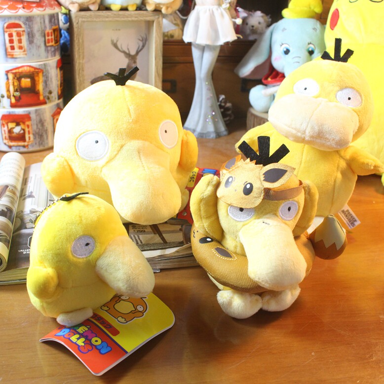 日单正版 宠物小精灵q版可达鸭公仔玩偶 泳圈毛绒包挂件 挂饰