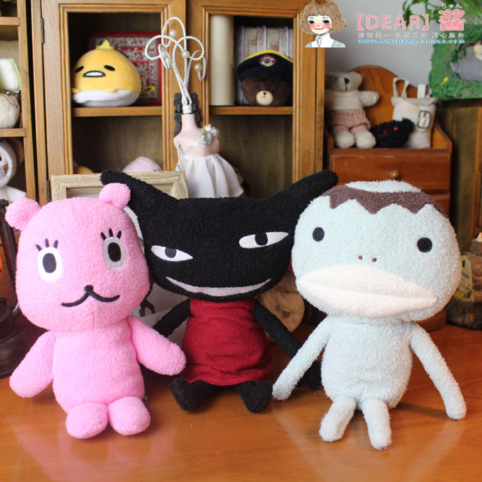 日本家族毛绒摆件布偶公仔