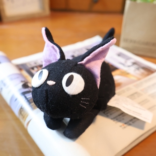 日单正版龙猫宫崎骏魔女宅急便琪琪 趴姿 掌上玩偶 豆袋 布偶