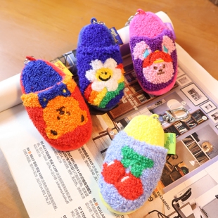 原单正品 WiggleWiggle太阳花小熊兔子樱桃 可爱小拖鞋钥匙扣挂件