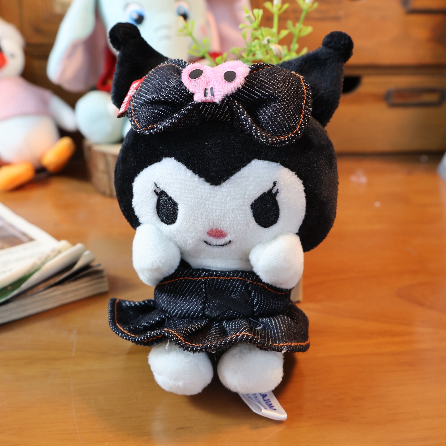 库洛米edwin联名牛仔布毛绒挂件