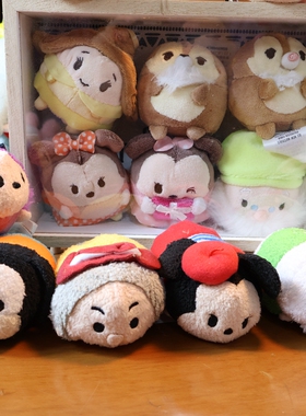 日单D家tsum万圣节 松松米妮奇奇蒂蒂唐老鸭高飞毛绒公仔屏幕擦