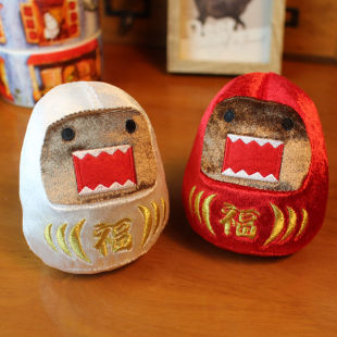 日单多魔君DOMO变身达摩摆件 福字多摩君变小鸡公仔玩偶 装饰公仔