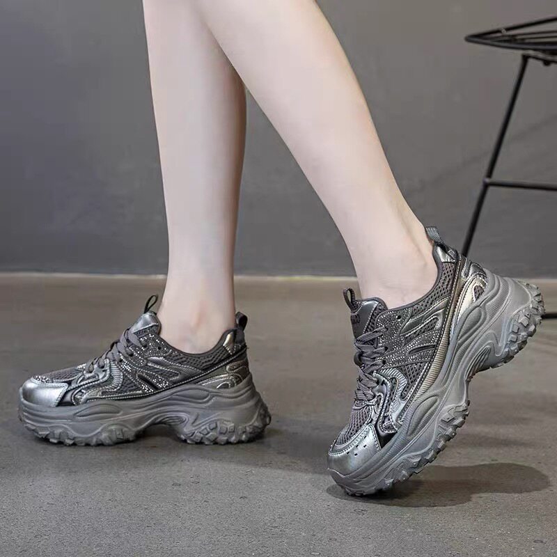 专柜正品葆尔力新款商场同款真皮加网老爹鞋休闲运动断码亏本清仓