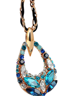 百搭时尚韩国毛衣链长