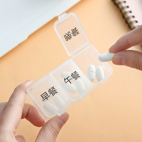 Банка для хранения, маленькая тара, коробка для хранения, 3 ячеек