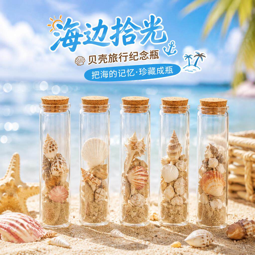 干花玫瑰试管玻璃小摆件花束永生花植物标本教师节礼物送女友礼品