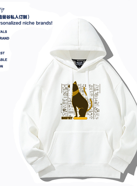 Bastet古埃及猫神象形文字考古学历史艺术男女学生运动打底卫衣潮