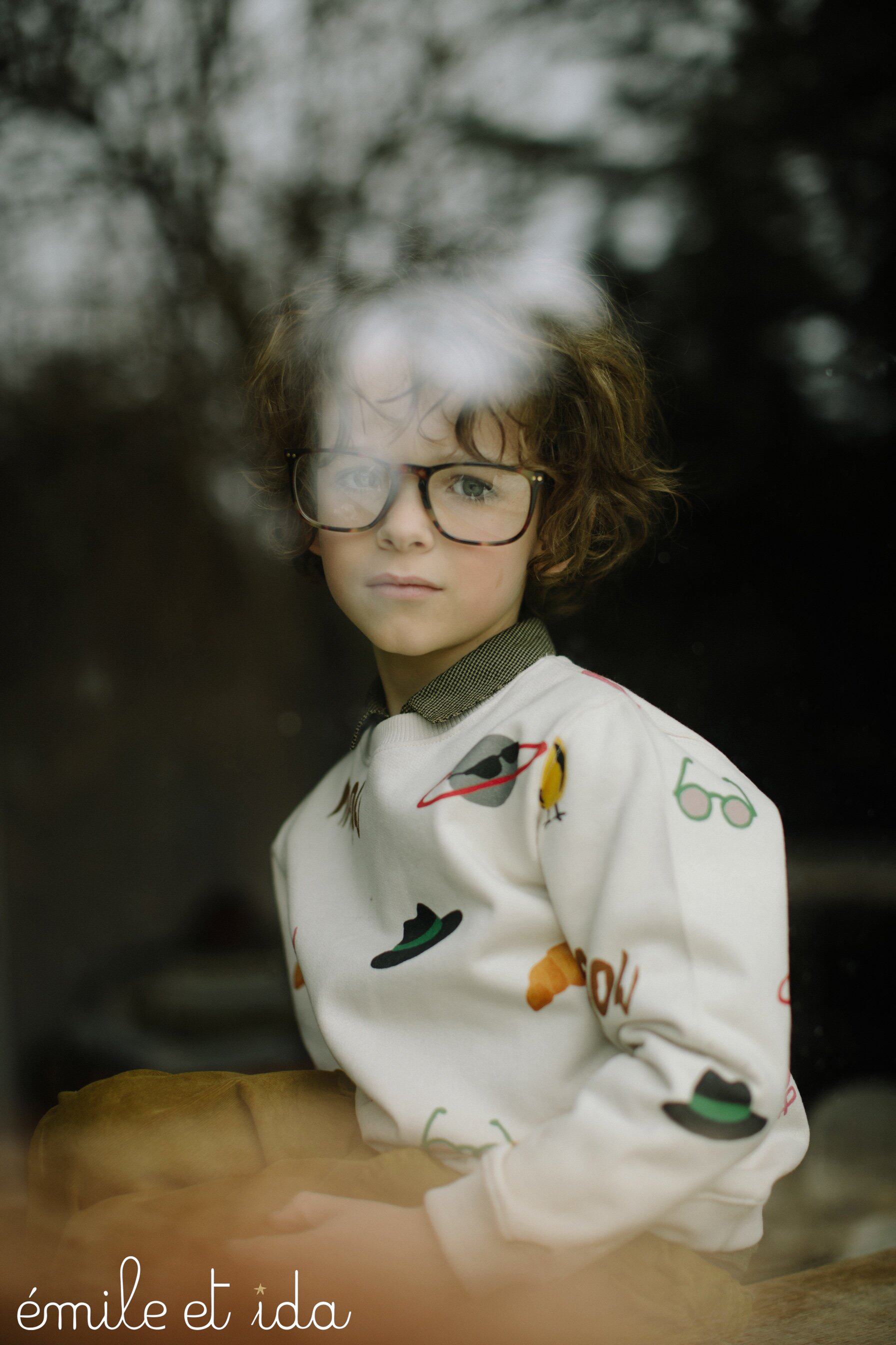 Emile et ida 20AW 法国小众儿童秋冬可爱涂鸦卫衣