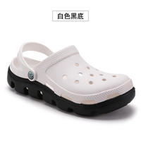 Star Moon Little Shadow Crocs for men, thick-soled Ditte student beach shoes, trendy headwear, anti-slip and breathable sandals and slippers for women thumbnail 4