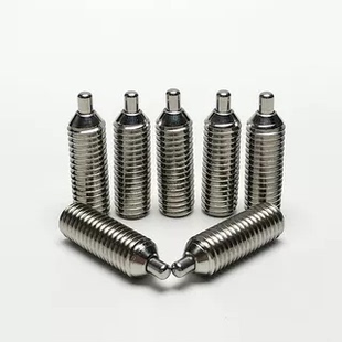 304不锈钢定位柱塞柱头螺丝定位玻珠弹簧螺丝伸缩销螺丝