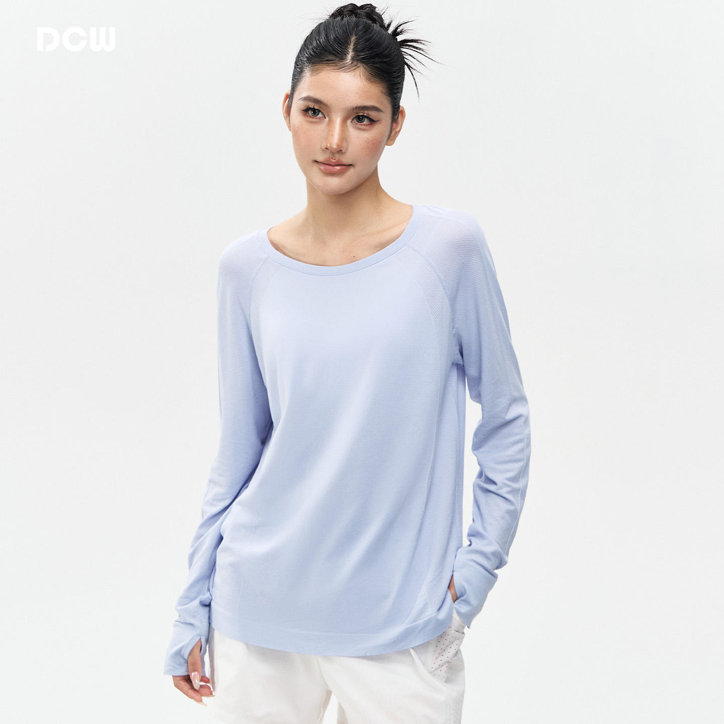 dcw宽松显瘦跑步训练健身瑜伽t恤