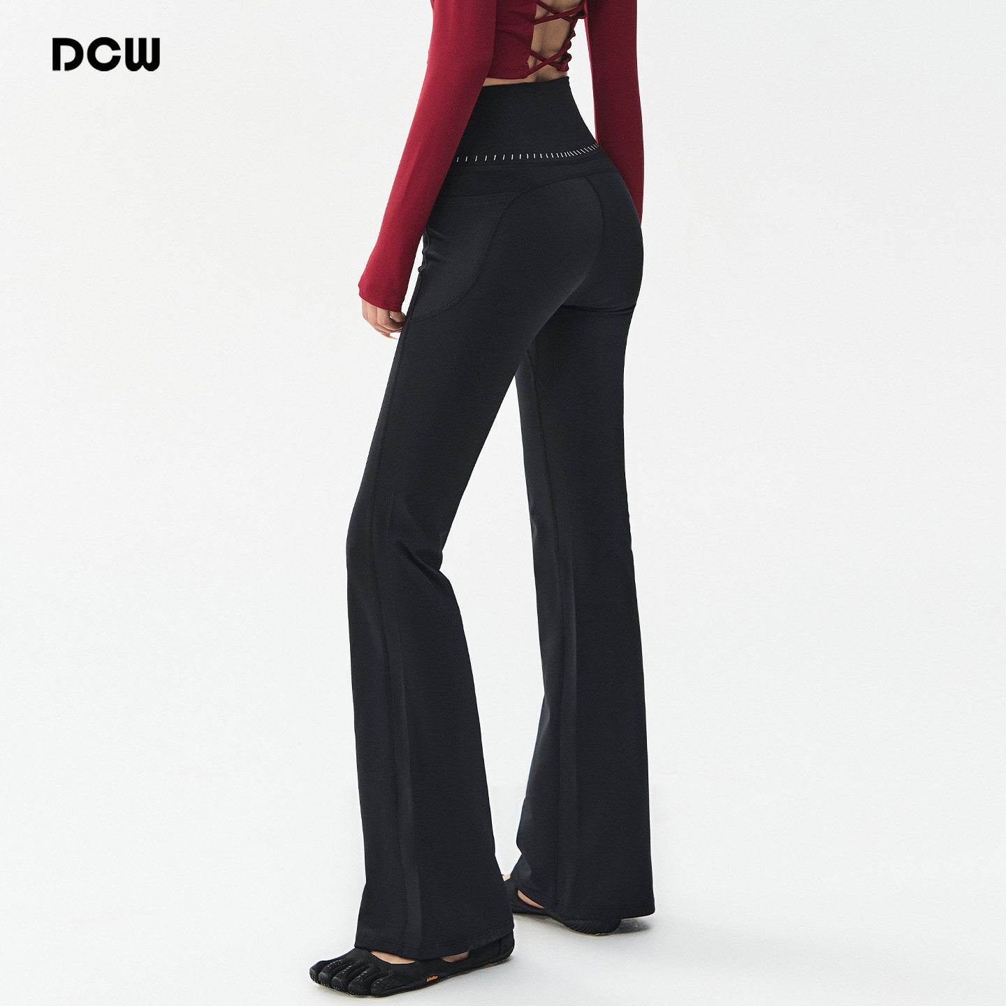 dcw裸感高腰收腹瑜伽健身长裤女