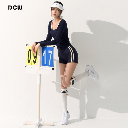 dcw三分健身运动瑜伽训练短裤女