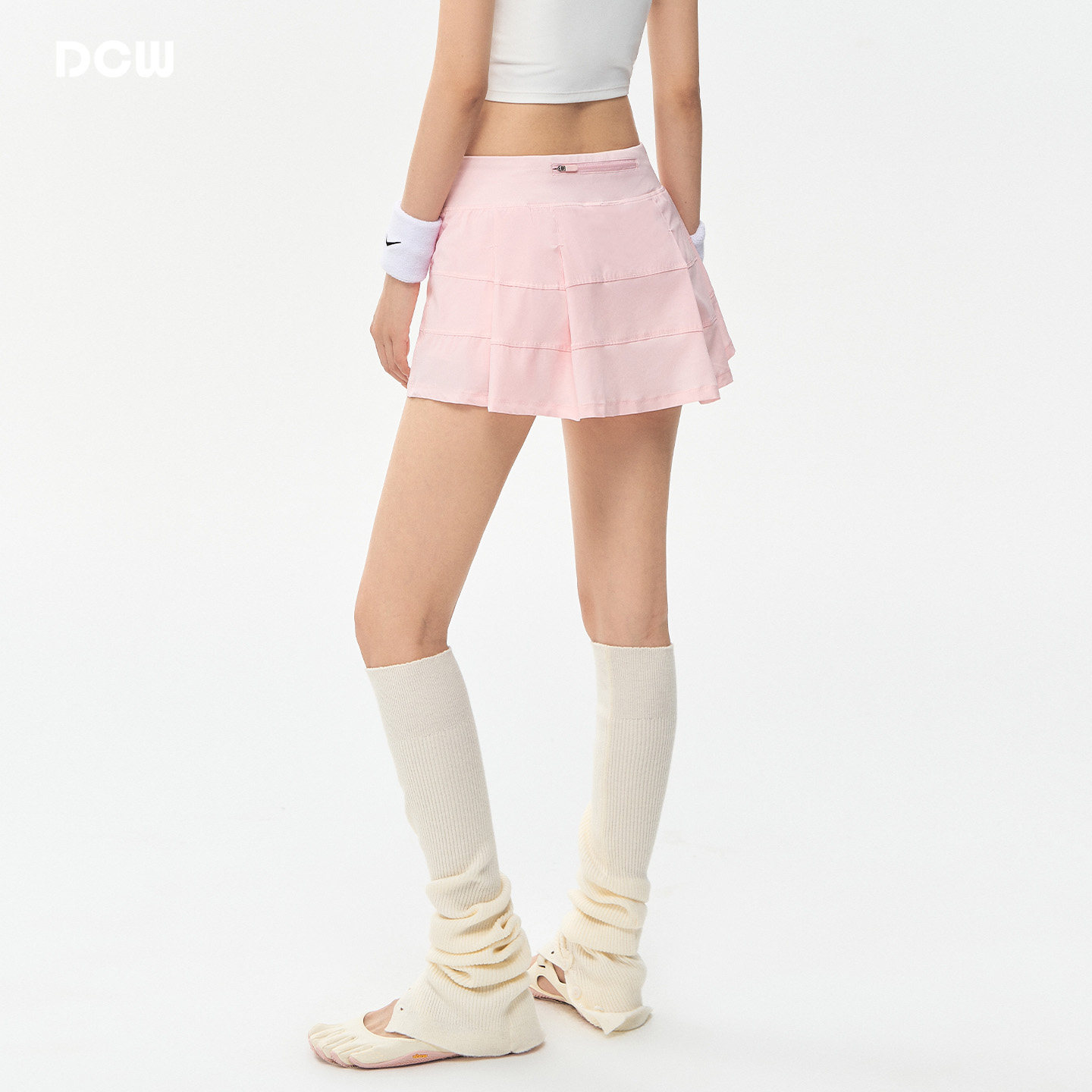 DCW运动网球裙女粉色防走光带口袋户外马拉松跑步训练健身半身裙,运动/瑜伽/健身/球迷用品,瑜伽短裙,淘宝优惠券,粉丝福利购,淘宝优惠卷