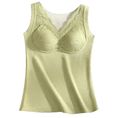 「桑蚕丝羽毛蛋白」保暖背心文胸