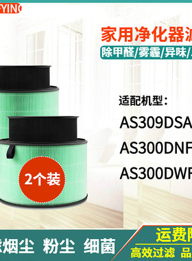 适配LG空气净化器过滤网AS300DNFR/AS300DWFR AS309DSA滤芯HEPA