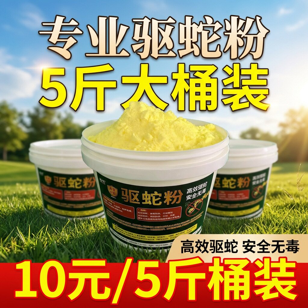 雄黄驱蛇粉硫磺强力户外露营家用长效持久用品庭院防雨水防蛇神器
