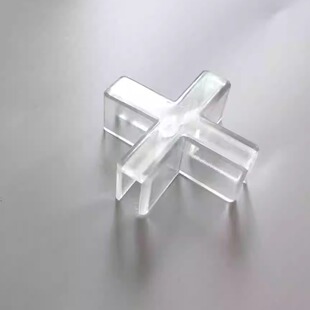 哈泰库存优惠透明塑料pc十字卡槽固定玻璃亚克力夹槽卡扣