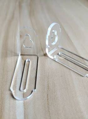 55x33mm L型亚克力透明直角支架安装塑料固定件角码（10个/包）