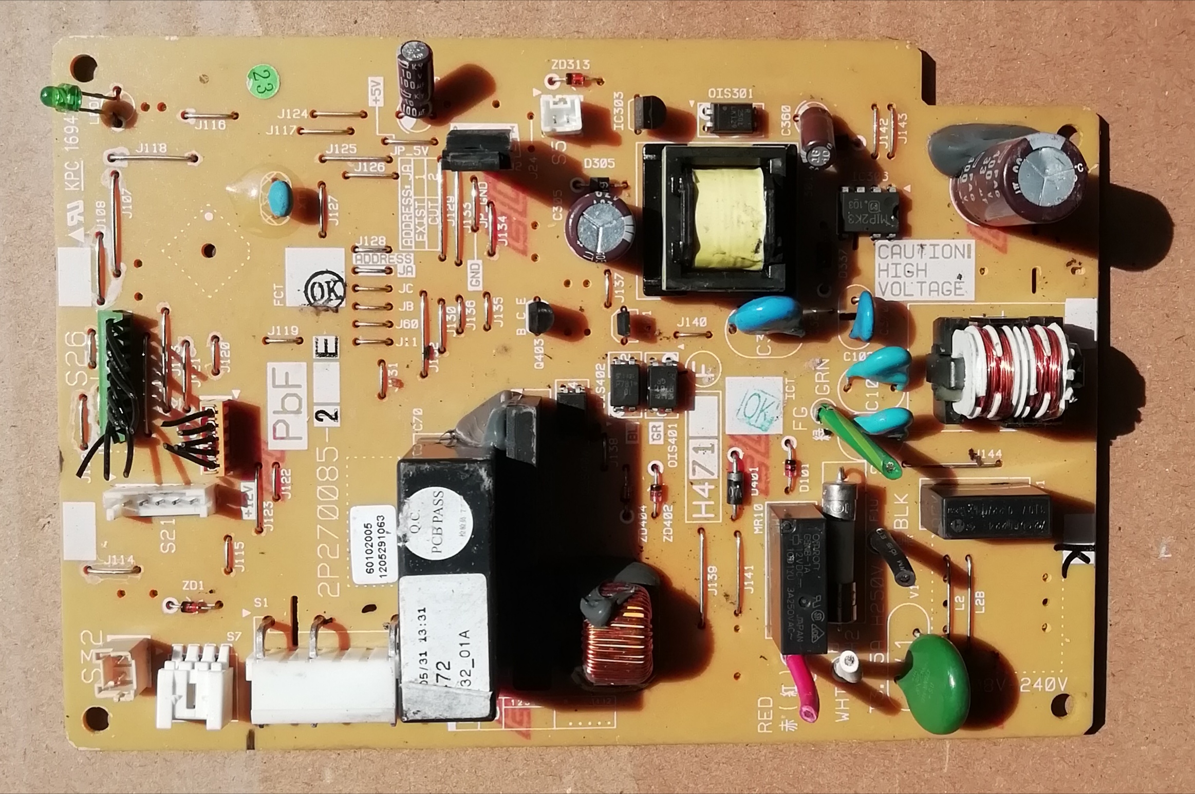 大金内机板2P270085-2大金空调FTXN425KC FTXN435KC-W内机板 主板