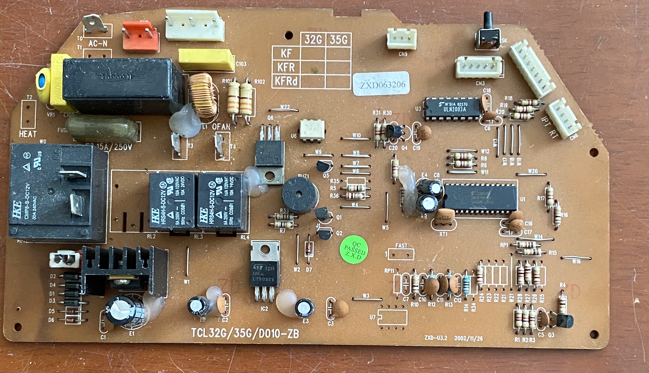 TCL空调主板 TCL32G/35G/D010-ZB 主板