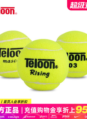 Teloon天龙网球训练球603 rising复活801耐磨成人初学专业比赛球