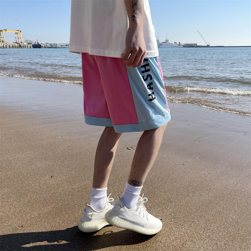 2025夏季新款！宽松直筒拼色休闲运动裤809B-DK16-P35控48，女装休闲裤，星座809B（原星座805）