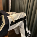 2025秋季新款！宽松直筒拼接个性休闲裤805-KZ108-P60控78，男装休闲裤，星座809B（原星座805）