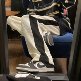 2025秋季新款！宽松直筒拼接个性休闲裤805-KZ108-P60控78，男装休闲裤，星座809B（原星座805）