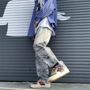 2025年春季新款   印花 喷墨  直筒牛仔裤 805-D07-P60控78图片