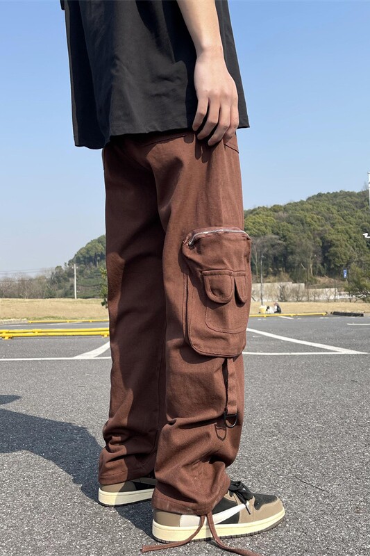 2025春季新款！宽松直筒阔腿工装长裤809B-D83-P70控98,男装工装外套,星座809B（原星座805）