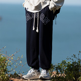 2025秋季新款！宽松阔腿休闲裤缩脚裤子805-KZ66-P60控78，男装休闲裤，星座809B（原星座805）