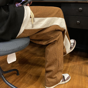 2025秋季新款！宽松直筒拼接个性休闲裤 805-KZ108-P60 控78，男装休闲裤，星座809B（原星座805）