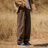 秋季新款!宽松直筒长裤阔腿纯色裤子805-KZ63-P48控68，男装休闲裤，星座809B（原星座805）